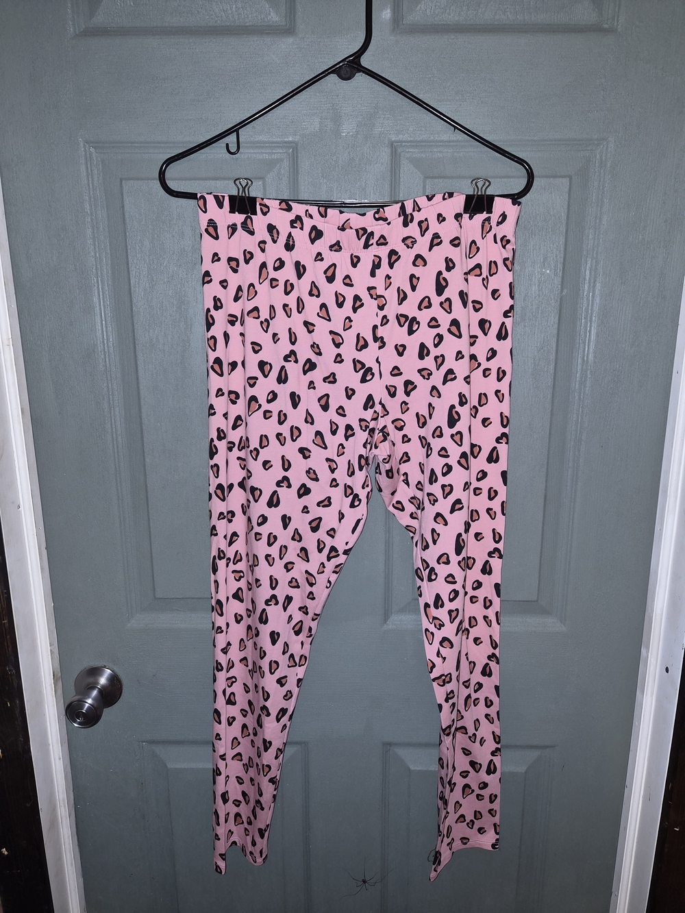 No Boundaries Pink and Black Leopard Leggings